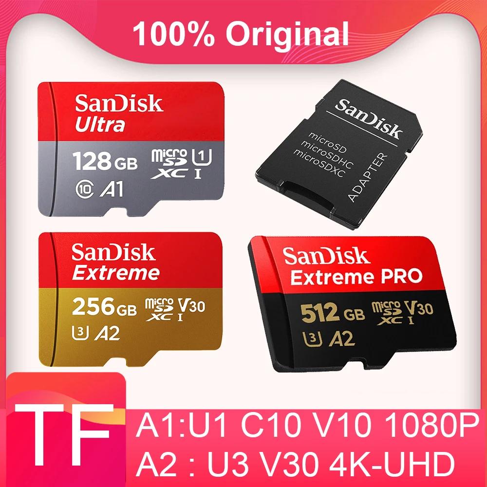 SANDISK ͽƮ ũ SD Ʈ ޸ ī, SD/TF ÷ ũ SD, 4K   ͽƮ ο, 64GB, 128GB, 32GB